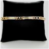 Image 1 : 14Kt Solid Two Tone Men"s Gold Bracelet
