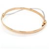 Image 2 : 14Kt Two Tone Gold Bangle