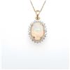 Image 2 : 3.60Cts Opal Diamond Pendent