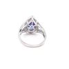 Image 2 : 2.88Cts Tanznite & Natural Diamond Ring