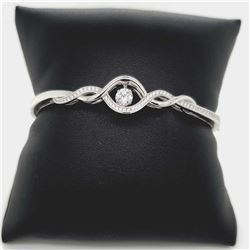 stirling Silver cubic zicor Dancin Bangle