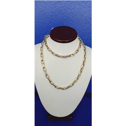 14Kt Two Tone Gold Chain