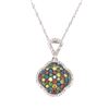 Image 1 : 14Kt Gold With 1.00Ct Multi Color Natural Diamonds Pendant.