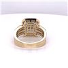 Image 3 : 14Kt Gold 1.15 Tcw Natural Round, Emerald Cut & Princess Cut Diamonds Ring.