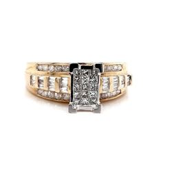 10Kt Yellow gold with 0.50Ct Diamond Ring