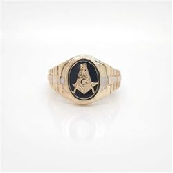 14Kt Men's Yellow Gold Ring