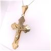 Image 2 : 14Kt Yellow Gold Cross Pendant
