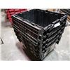 Image 2 : Stack of 5 built-in lid totes
