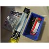 Image 2 : Bin of cable straps, Universal hooks an fasteners with signs