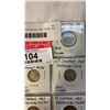 Image 2 : 15 CANADIAN  CENTENNIAL 1967 COINS .800 SILVER 25 CENT, 10 CENT, 5 CENT, 1 CENT