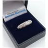 Image 2 : STERLING SILVER GENUINE DIAMOND MENS ENGAGEMENT RING W/ APPRAISAL $600 - SIZE 11, 11 DIAMONDS 0.04CT