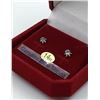 Image 1 : 14KT YELLOW GOLD 3mm GENUINE BLUE TOPAZ STUD EARRINGS W/ APPRAISAL $595, 0.25CT TOPAZ