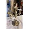 Image 3 : CANDELABRA AND SILVER PLATE SERVING UTENSILS