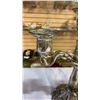 Image 4 : CANDELABRA AND SILVER PLATE SERVING UTENSILS