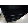 Image 2 : BLACK BOOKSHELF - APPROX 80 INCHES TALL