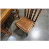 Image 2 : ANTIQUE DRAWLEAF DINING TABLE WITH 4 CHAIRS