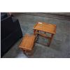 Image 2 : 2 BAMBOO NESTING TABLES