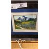 Image 2 : SMALL WATER COLOUR SIGNED SELLER AND ENAMELED PHEONIX