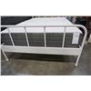 Image 2 : WHITE METAL DOUBLE SIZE BED FRAME WITH MATTRESS