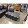 Image 8 : BRAND NEW 4 PIECE GREY AIR LEATHER SECTIONAL SOFA W/ REVERSIBLE CHAISE AND STORAGE OTTOMAN - RETAIL 
