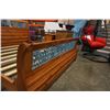 Image 2 : KINGSIZE PINE WROUGHT IRON SLEIGH BED FRAME WITH INSERT