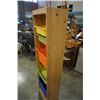 Image 2 : 6 FOOT PINE SHELF WITH STORAGE BINS