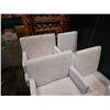 Image 2 : 6 WHITE IKEA CHAIRS INCLUDING 2 CAPTAINS CHAIRS