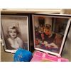 Image 2 : MARILYN MONROE HOLOGRAPHIC PRINTS, BAG AND BLUE SEQUIN HAT