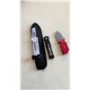 Image 1 : 3 new throwing knives with folding boker and 440 stainless knife