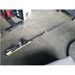 LOT OF FISHING RODS AND REELS