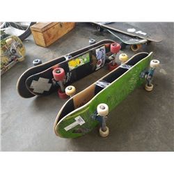 4 skateboards