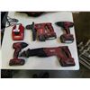 Image 2 : 4 PC HILTI TOOLSET WITH 4 BATTERIES AND CHARGER TESTED AND WORKING