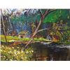 Image 2 : VINTAGE PAINTING ON CANVAS SIGNED WAYNE KING  JUNE 3, 1975