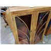 Image 2 : ANITIQUE GLASS DOOR ART DECO DISPLAY CABINET WITH 2 GLASS SHELVES