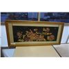 Image 1 : MID CENTURY EMBOSSED FRAMED WALL ART 22 X 47 INCH