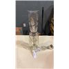 Image 1 : HURRICANE TABLE LAMP - ETCHED GLASS SHADE
