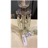 Image 2 : HURRICANE TABLE LAMP - ETCHED GLASS SHADE