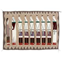 Navajo Yei Rug Woven by Kee Bia