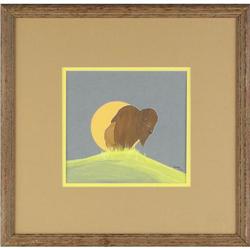 Albert Harjo, Gouache