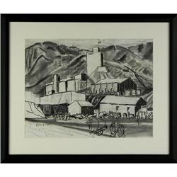 Eric Gibberd, Charcoal and Ink