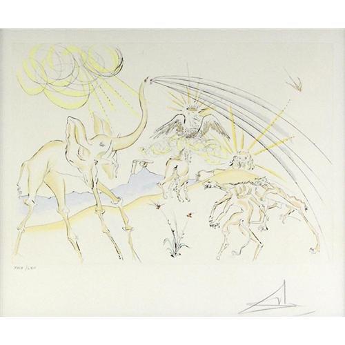 Salvador Dali, Engraving Stencil Coloring