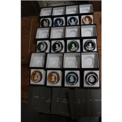 Twelve Collectible Paper Weights (a set) - each with a Booklet