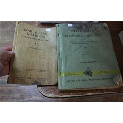 Two B.C. Phone Directories - Victoria 1955 & Port Alberni 1948