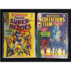 VINTAGE MARVEL COMICS BOOK LOT (MARVEL SUPER-HEROES #15/ MARVEL COLLECTOR' ITEM CLASSICS #21)