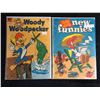 Image 1 : VINTAGE DELL COMICS BOOK LOT (WOODY WOODPECKER #17/ NEW FUNNIES #186)