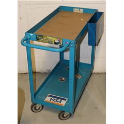 STEEL SHOP CART 36"X18"X35"TALL