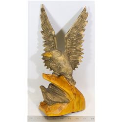 VINTAGE 1970'S WOODEN EAGLE