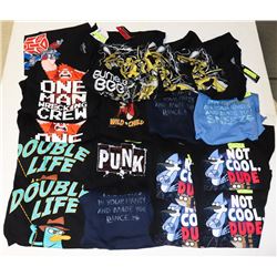 FLAT OF ASSORTED SIZE/ STYLE KIDS T-SHIRTS