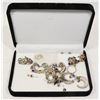 Image 1 : ASSORTED SILVER EARRINGS, RINGS AND PENDANT