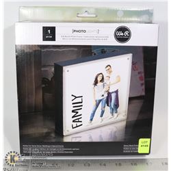 NEW IN BOX EBONY WOOD FINISH BACKLIT PHOTO FRAME